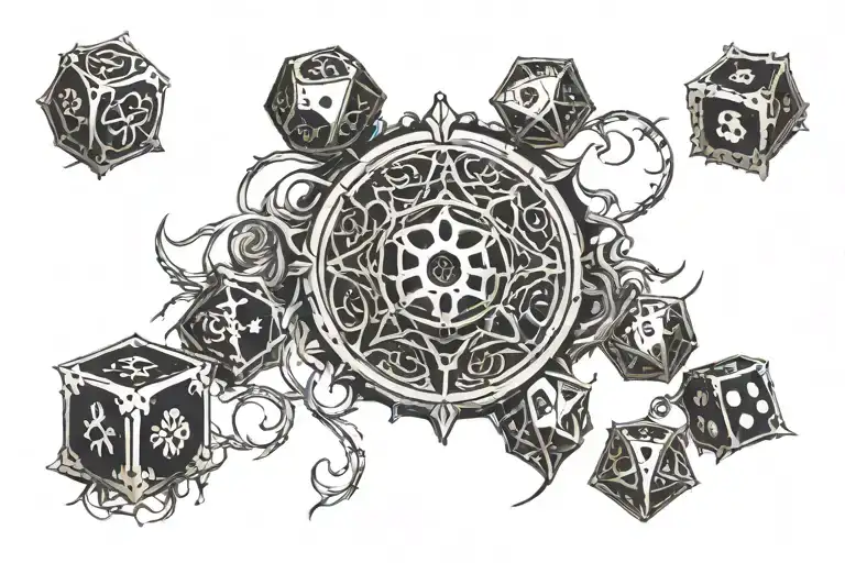 Dice Gear Half Circle Arround