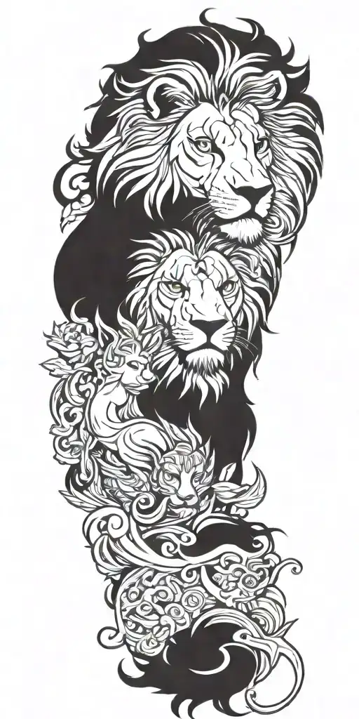 Leo Lion With Tribe Hunter Mark
