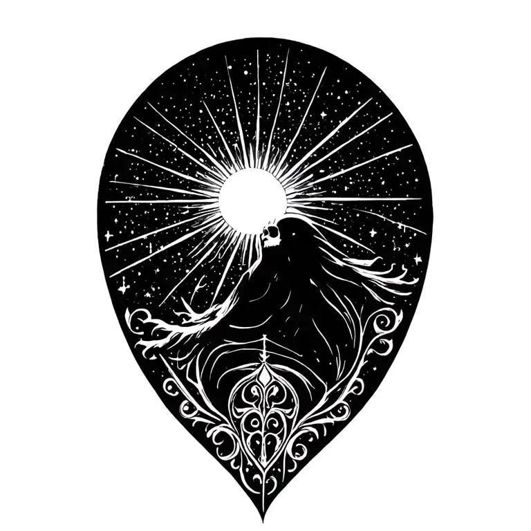 Sun Beaming Over The Universe