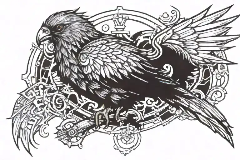 Cyberpunk Quetzel Bird