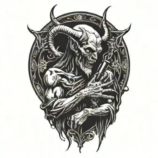 Devil Holding God Holding