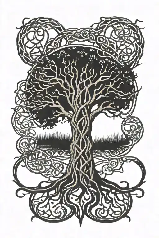 Celtic Knot Tree Of Life