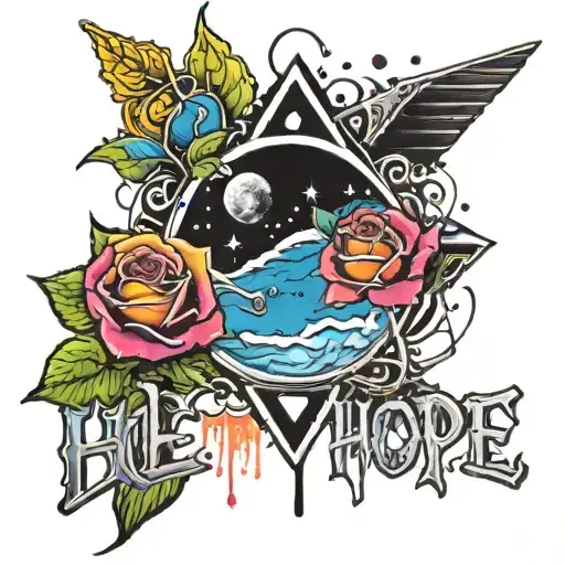 Write 'Hope' Rose Dark Side Of The Moon