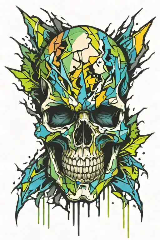Skull Shattered Into Perfection