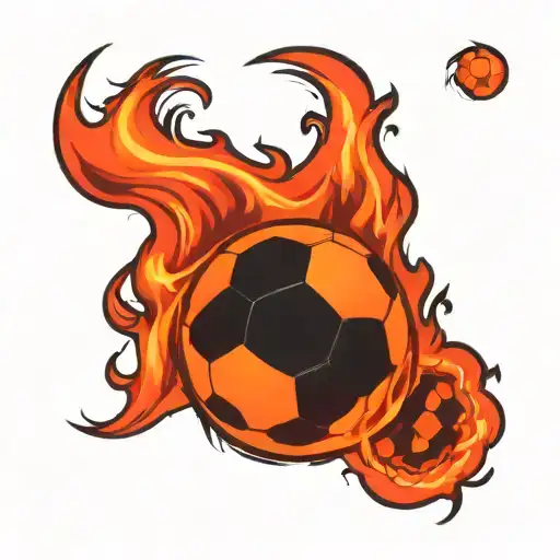 Soccer Fire Flames