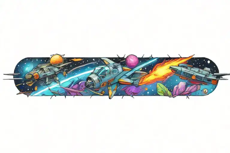 Battle Field In Space