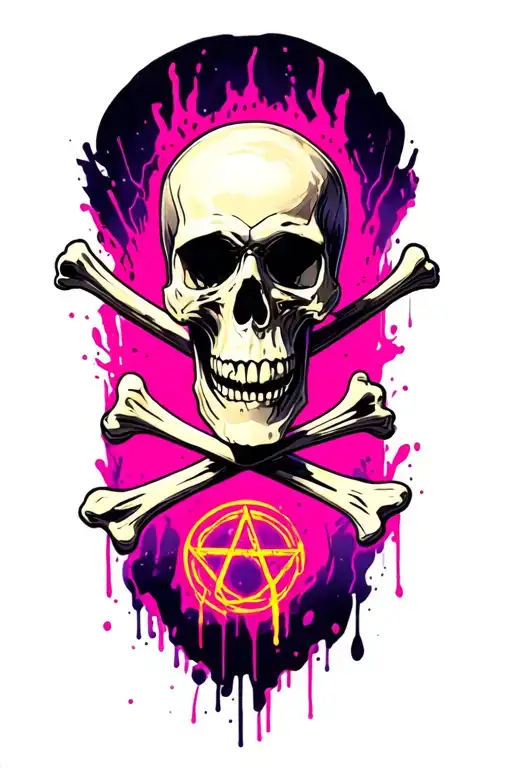 Skull And Bones Pentagram