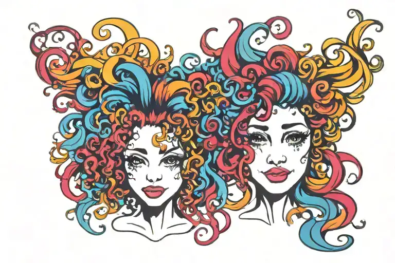 For Mother Daughter Curly Hair
