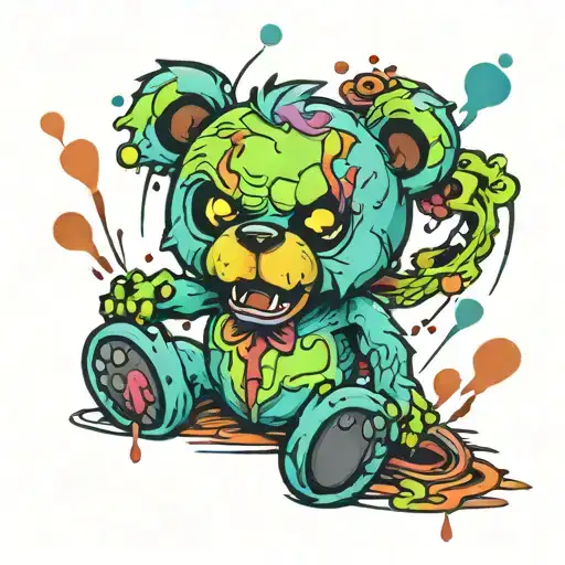 Cute Zombie Teddy Bear