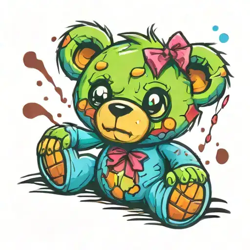 Cute Zombie Teddy Bear