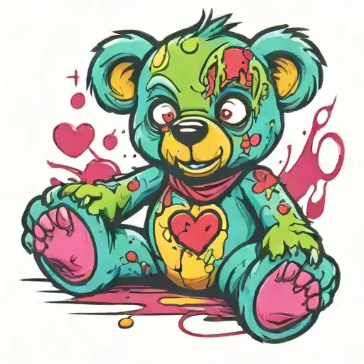 Cute Zombie Teddy Bear