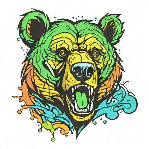 Comic Bear Head