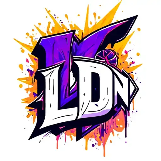 Design A Tattoo Featuring Letters Ldn And The Client's Passion For Football And Basketball