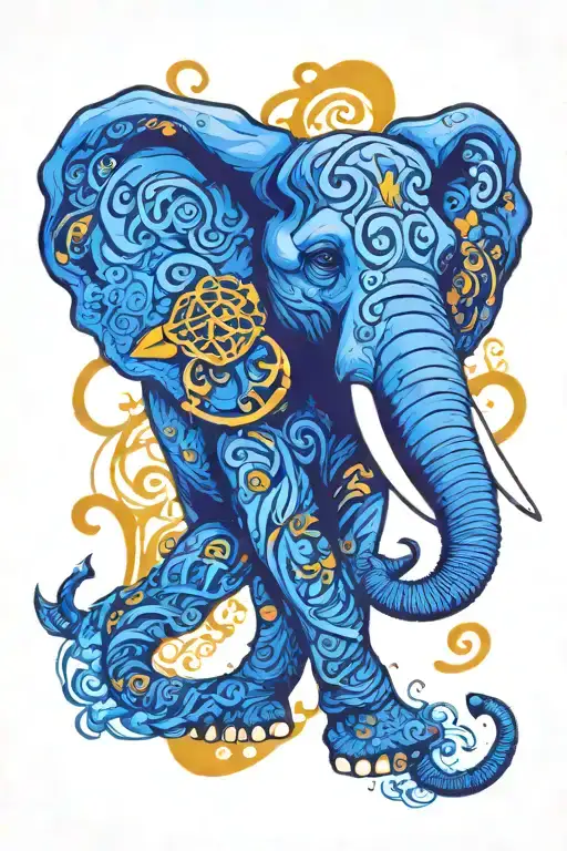 Cancer Zodiac Sign And Elephant