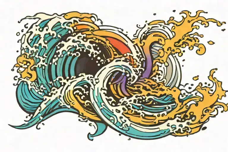 Ocean Waves Crashing