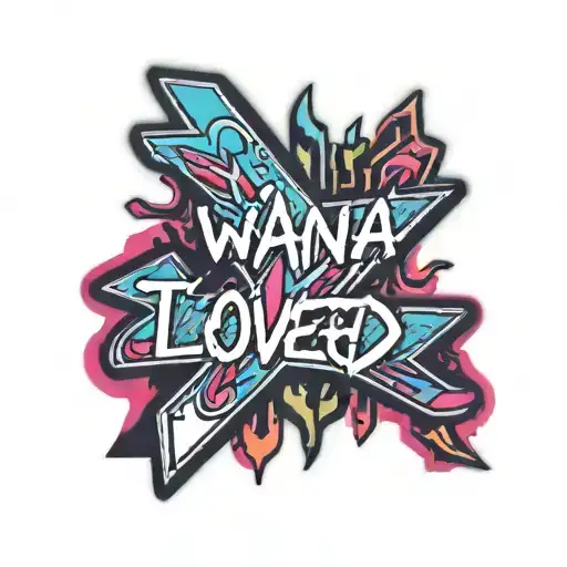 An Arrow With Wanna Be Loved Written On It