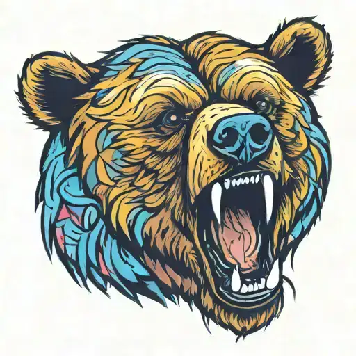 Grizzly Bear Head