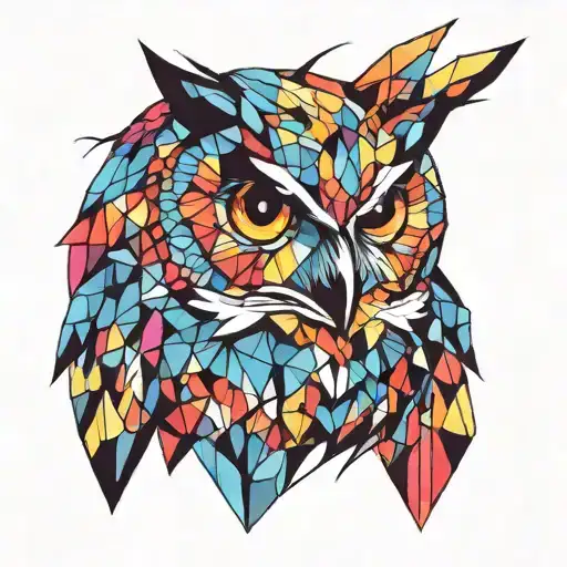 Animal Owl Geometric Shape