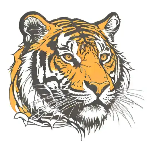 Graffiti Tiger Side Profile