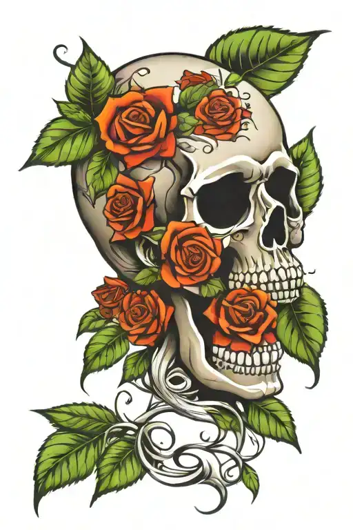 Mexican Skull And Roses Growing