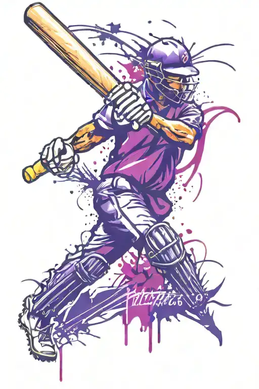 Purple Memorial Australia Cricket