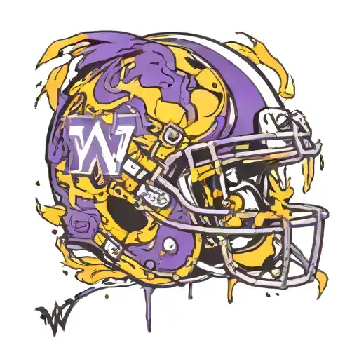 University Of Washington Huskies Football Helmet