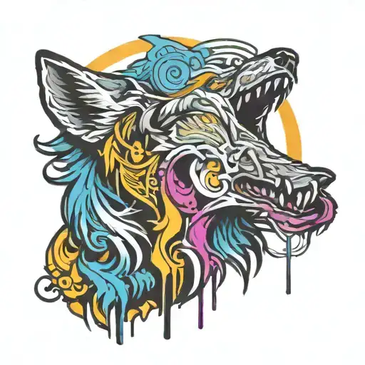 Aphla Wolf Howling At The Moon