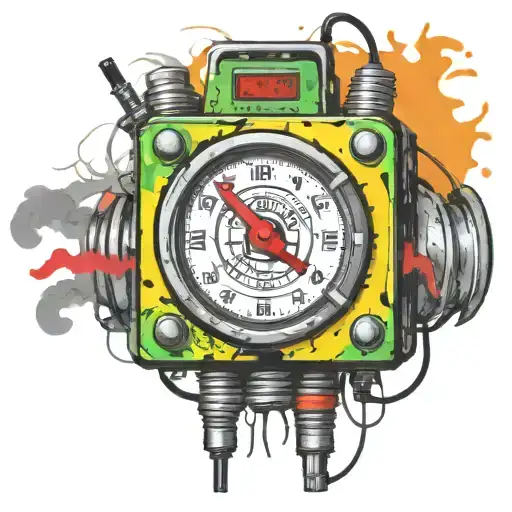 Tnt C4 Wired Explosive Device With Wires And Timer