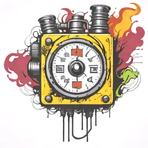 Tnt C4 Wired Explosive Device With Wires And Timer