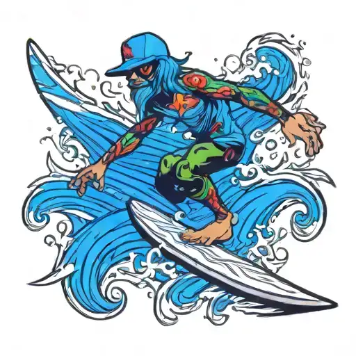 Gangster Smurphs Surfing