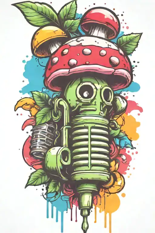 Grenade And Mushroom Combined Together