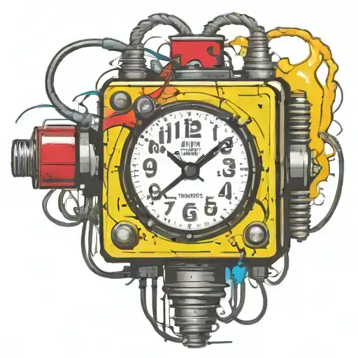 Tnt C4 Wired Explosive Device With Wires And Timer
