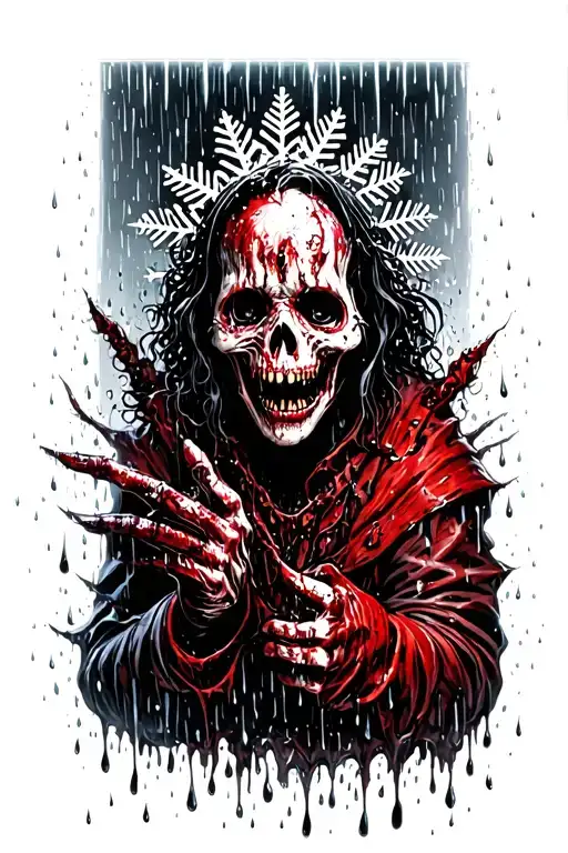 Snowflake Melting Into Rain