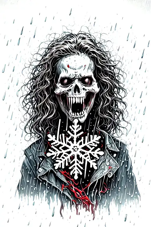 Snowflake Melting Into Rain