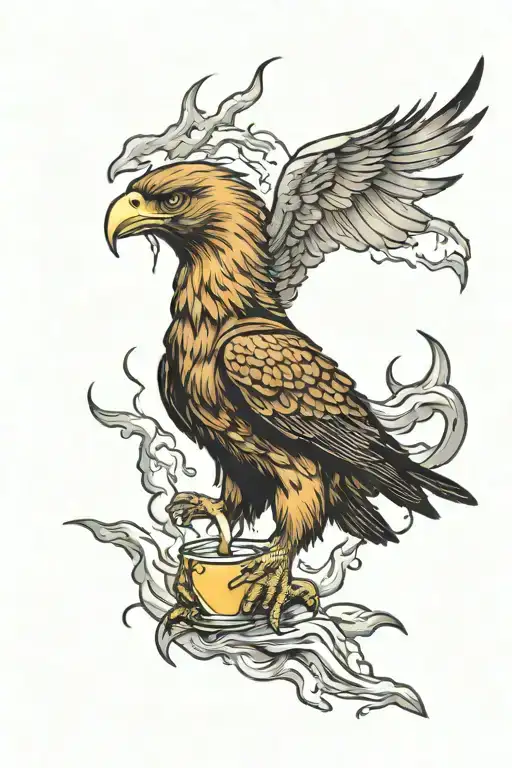 Cute Golden Eagle Syrup