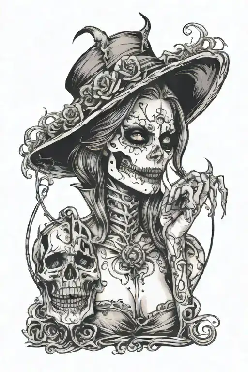 Death Girl Gothic Sexy Standing