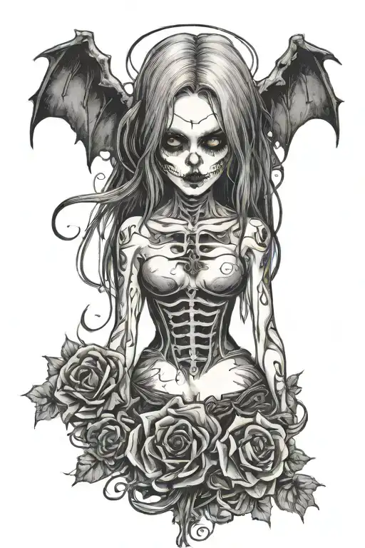 Death Girl Gothic Sexy Standing