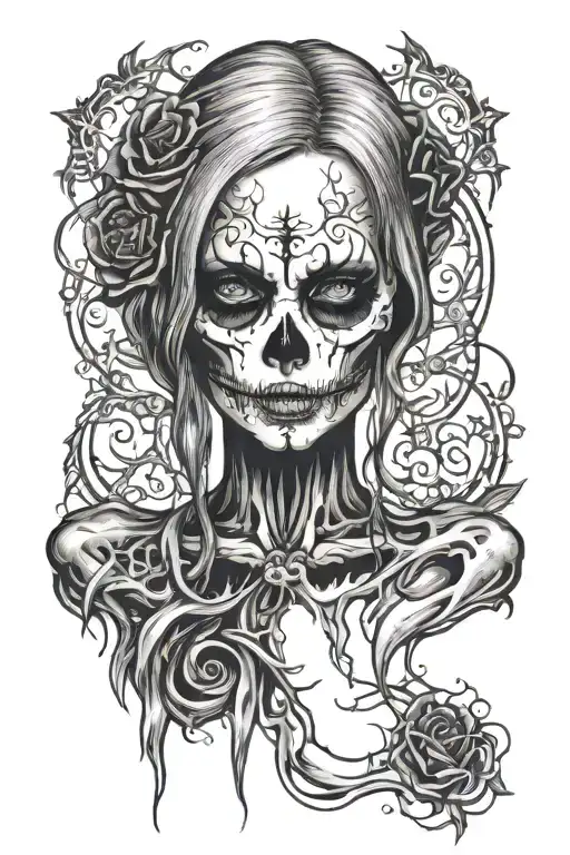 Death Girl Gothic Sexy Standing