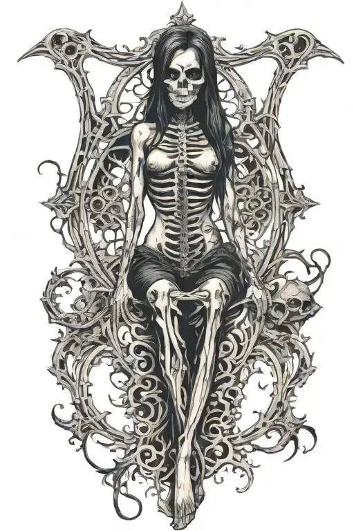 Death Girl Gothic Sexy Standing