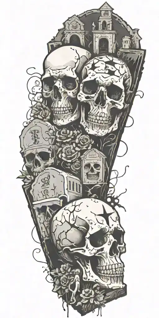 Gothic Trash Polka Headstones