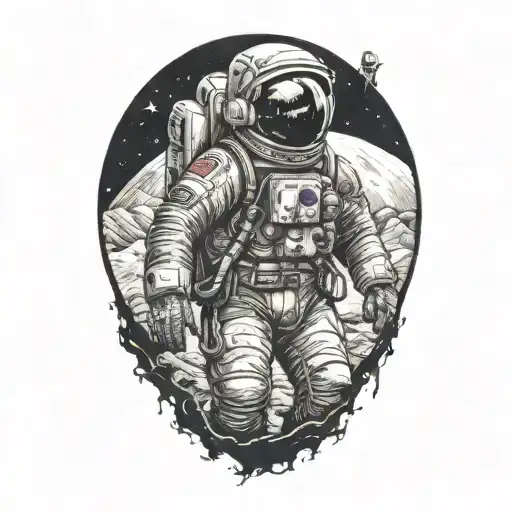 Astronaut Lost On Alien Planet