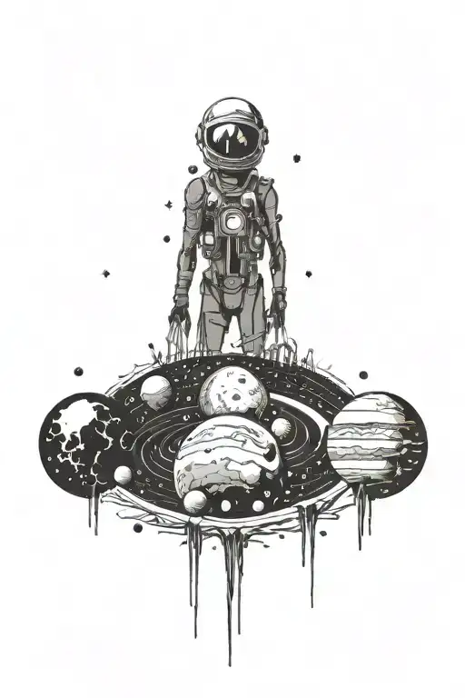 Space Surrounded By Planets Stars And Nebulas