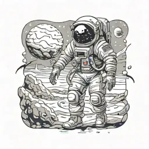 Astronaut Lost On Alien Planet