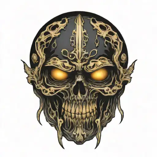 Spartain In Black Color Gold Trim