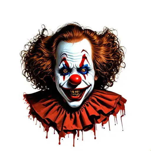 Horror Clown Scary Looking
