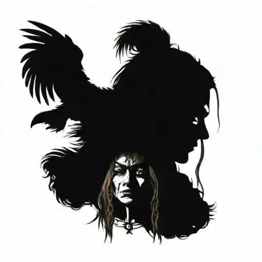 Norse Goddess Hella Portrait Style