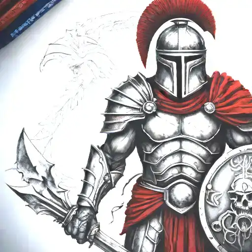 Spartan In Full Armor