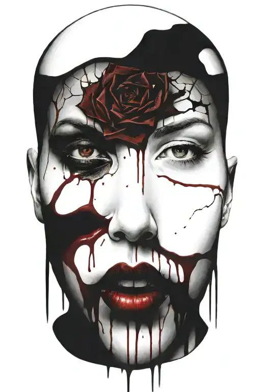 Bloody Head Of A Woman