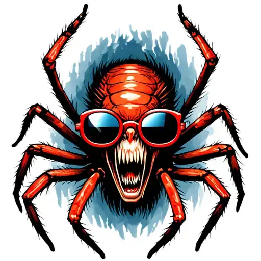 Spider Wearing Glasses