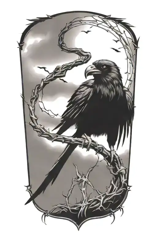 Scary Crow Holding A Scythe